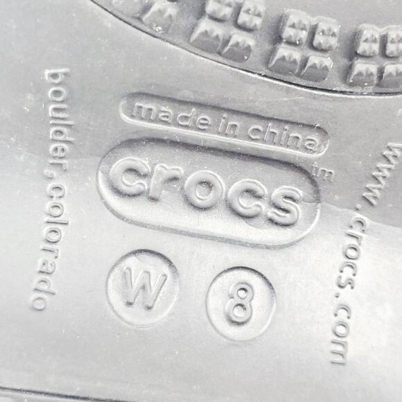 Crocs Nadia Pull On Winter Boot Black Rubber Faux Fur Fleece Comfy Cozy Womens 8 - Picture 8 of 9